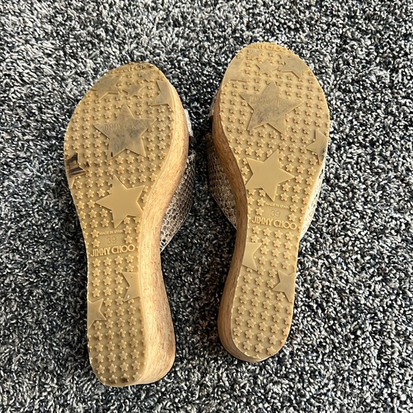 Jimmy Choo snakeskin wedges, worn once - Picture 3 of 3